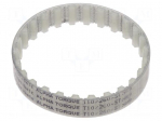 Timing belt | T10 | W: 16mm | H: 4.5mm | Lw: 260mm | Tooth height: 2.5mm