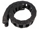 Cable chain | 2500 | Bend.rad: 150mm | L: 1012mm | Int.height: 25mm