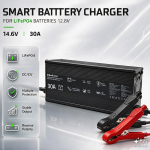 LiFePO4 aku laadija 12,8V/14,6V 30A 438W CC/CV kaitsefunktsioonidega | Qoltec 52672
