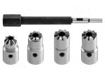 Mill | for injector seat cleaning | 5pcs | Chrom-vanadium steel