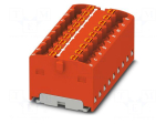 Splice terminal: rail | 17.5A | 450V | push-in | PA | L: 17.7mm | W: 37.4mm