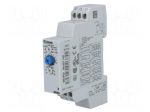 Timer | 0,1s&divide;100h | SPDT | 250VAC/8A | 24&divide;240VAC | 24&divide;240VDC | DIN | PIN: 6