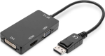 DIGITUS DisplayPorti adapterkaabel DP->HDMI+DVI+VGA 0.2m