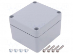 Enclosure: multipurpose | X: 77mm | Y: 82mm | Z: 57mm | ALN | aluminium