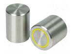 Magnet: permanent | alnico | 10N | &Oslash;: 13mm | H: 18mm | brass,steel