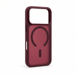 Back panel cover Evelatus Apple iPhone 18 Pro Silver-Shield Skin Feel 2-in-1 MagSafe Case Burgundy