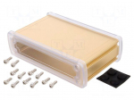 Enclosure: multipurpose | X: 146.6mm | Y: 89mm | Z: 41.6mm | golden
