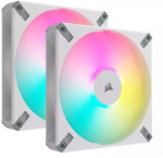 Cooler Corsair iCUE AF140 RGB Elite 140 mm PWM Dual Fan Kit CO-9050160-WW White