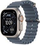 Nutikell Apple Watch Ultra 3 GPS + Cellular 49mm Natural Titanium / Ocean Band Blue (MEWH4QI/A)