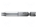 Screwdriver bit: Torx&reg; | TX15 | 1/4" | Overall len: 50mm | 2pcs.