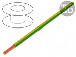 Wire | Flexi-S/POAG-HK | stranded | Cu | 6mm2 | green-yellow | PVC | 600V