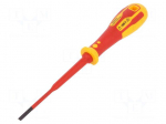 Screwdriver | insulated,slim | slot | 3,5x0,6mm | Blade length: 100mm