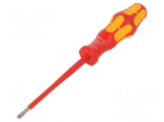 Screwdriver | insulated | slot | 4,0x0,8mm | Blade length: 100mm