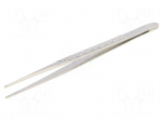 Tweezers | Tweezers len: 160mm | Blades: straight,elongated