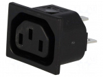 Connector: AC supply | socket | female | 10A | 250VAC | IEC 60320