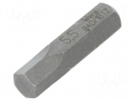 Screwdriver bit | Allen hex key | HEX 5,5mm | Overall len: 25mm
