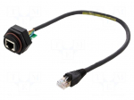 Adapter | 0.305m | RJ-Lnxx | PIN: 8 | Cat: 10Base-T | Layout: 8p8c | IP67