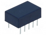 Relay: electromagnetic | DPDT | Ucoil: 12VDC | 0.5A/125VAC | 1A/30VDC