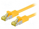 Patch cord | S/FTP | 6a | stranded | Cu | LSZH | yellow | 1.5m | 26AWG