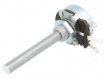 Potentiometer: shaft | single turn | 50&Omega; | 4W | &plusmn;10% | 6mm | Shaft: smooth