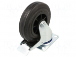 Transport wheel | &Oslash;: 125mm | W: 38mm | H: 156mm | torsional with lock