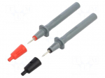 Test probe | 16A | red and black | Tip diameter: 2mm