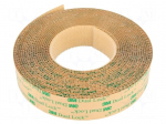 Tape: velcro | W: 25mm | L: 5m | Thk: 2.31mm | acrylic | transparent