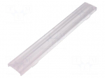 LED lens | rectangular | transparent | H: 10.3mm