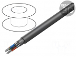 Wire | 6x16AWG | stranded | Cu | Al-PET foil | PVC | dark grey | 30,5m
