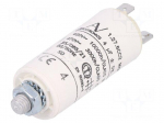 Capacitor: motors, run | 4uF | 420VAC | &Oslash;25x56.5mm | -25&divide;85&deg;C | &plusmn;5%