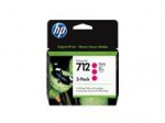 HP 712 3-Pack 29-ml Magenta DesignJet