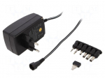Power supply: switching | mains,universal,plug-in | 9VDC, | 1.5A