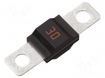 Fuse: fuse | 30A | 32VDC | automotive | 41mm | M5 screw | MIDI | copper