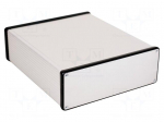Enclosure: with panel | 1455 | X: 191mm | Y: 220mm | Z: 66mm | aluminium