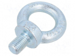 Lifting eye bolt | M24x36 | Head: eye | steel | zinc | DIN 580 | 50mm