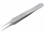 Tweezers | 110mm | for precision works | Blades: narrowed