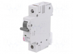 Circuit breaker | 230/400VAC | Inom: 1A | Poles: 1 | Charact: D | 6kA