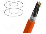 Wire: servo drive | MOTIONLINE&reg; PREMIUM | 4G1.5mm2 | orange | Cu