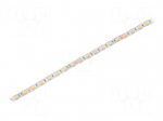 LED tape | white warm | 5050 | LED/m: 60 | 10mm | white PCB | IP64 | 120&deg;