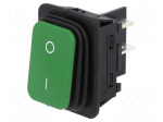 ROCKER | DPST | Pos: 2 | ON-OFF | 20A/250VAC | green | none | 1930 | 100m&Omega;