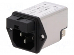 Connector: AC supply | socket | male | 6A | 250VAC | C14 (E) | 5220