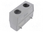 Enclosure for connectors: HDC | Type: high | Gland: PG21