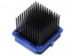 Heatsink: extruded | grilled | BGA | black | L: 40mm | W: 40mm | H: 32.6mm