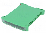 Enclosure: for DIN rail mounting | Y: 101mm | X: 17.5mm | Z: 120mm