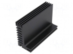 Heatsink: extruded | TO220 | black | L: 84mm | W: 55mm | H: 31mm | 5K/W