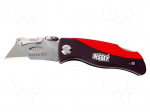 Knife | universal | Tool length: 160mm | Blade length: 28mm | folding