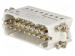 Connector: HDC | male | HTS HA | PIN: 16 | 16A | 250V | size 5 | for cable
