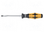 Screwdriver: for impact | slot | Size: 3.5x0.6mm | Blade length: 80mm