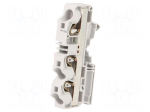 Splice terminal: rail | Entrelec | 1kV | for DIN rail mounting | grey