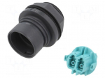 Connector: fiber optic | PIN: 2 | multi mode duplex (MM) | bayonet